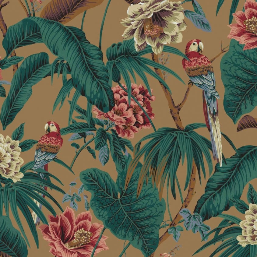 Paradisa Wallpaper - Sand - House of Hackney - 1-WA-PAR-DI-SND-XXX - Morris Wallpaper
