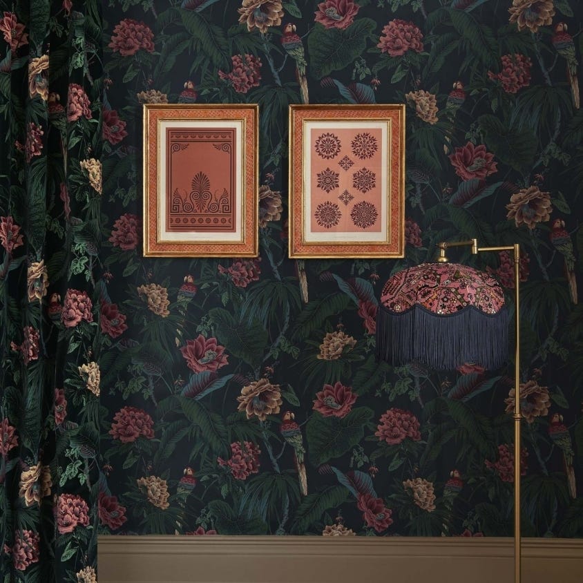 Paradisa Wallpaper - Spruce-Green - House of Hackney - 1-WA-PAR-DI-SPR-XXX - Morris Wallpaper
