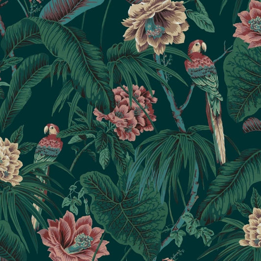 Paradisa Wallpaper - Spruce-Green - House of Hackney - 1-WA-PAR-DI-SPR-XXX - Morris Wallpaper