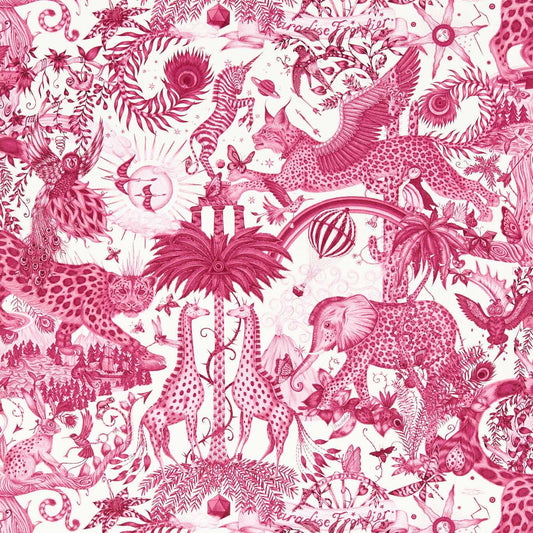 Paradise Lost Wallpaper - Berry - Clarke & Clarke - W0216/01 - Morris Wallpaper
