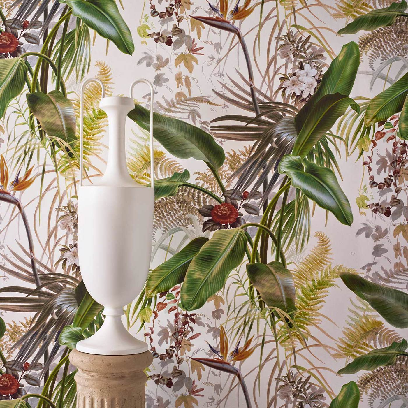 Paradise Row Wallpaper - Evergreen - ZHIW312989 - Zoffany - Morris Wallpaper