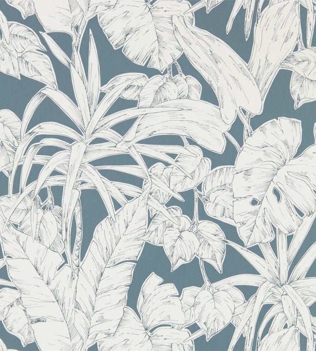 Parlour Palm Wallpaper - Charcoal - 112023 - Scion - Morris Wallpaper