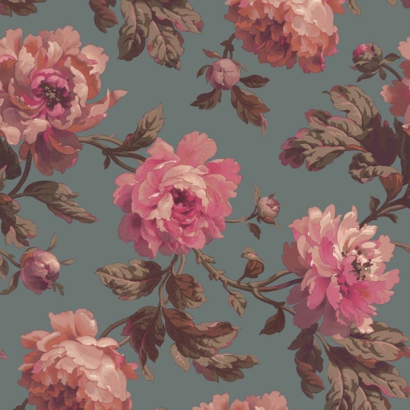 Peoneden Wallpaper - Chinois Green - House of Hackney - 1-WA-PEO-DI-CHI-XXX - Morris Wallpaper