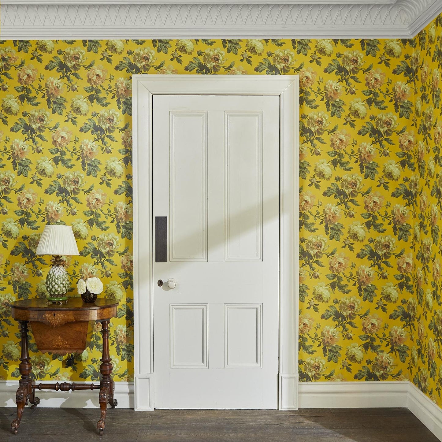 Peoneden Wallpaper - Ochre - House of Hackney - 1-WA-PEO-DI-OCH-XXX - Morris Wallpaper