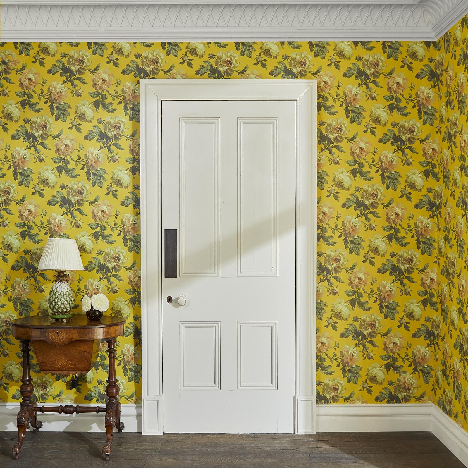 Peoneden Wallpaper - Ochre - House of Hackney - 1-WA-PEO-DI-OCH-XXX - Morris Wallpaper