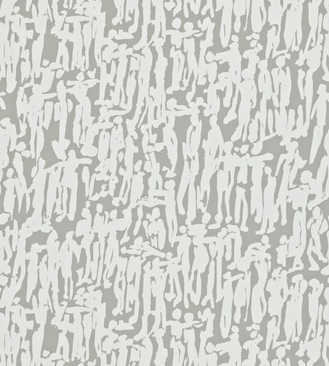 People Wallpaper - Pewter/Chalk - HMOT110357 - Harlequin - Morris Wallpaper