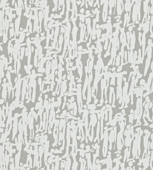 People Wallpaper - Pewter/Chalk - HMOT110357 - Harlequin - Morris Wallpaper