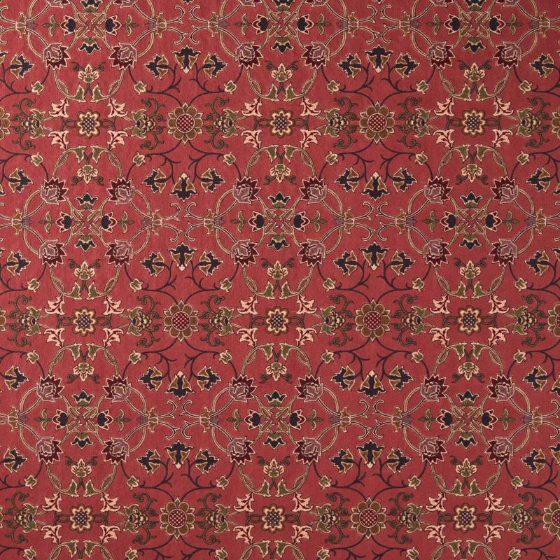 Persian Scroll Embroidery Fabric - Plum - Morris & Co - 237659 - Morris Wallpaper