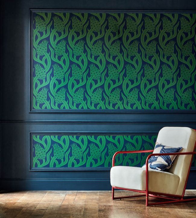 Persian Tulip Wallpaper - Poison - ZHIW312996 - Zoffany - Morris Wallpaper