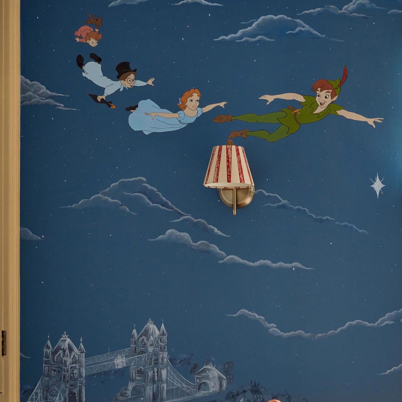Peter Pan Evening Blue Wallpaper - Evening Blue - DDIW217293 - Sanderson - Disney Home - Morris Wallpaper