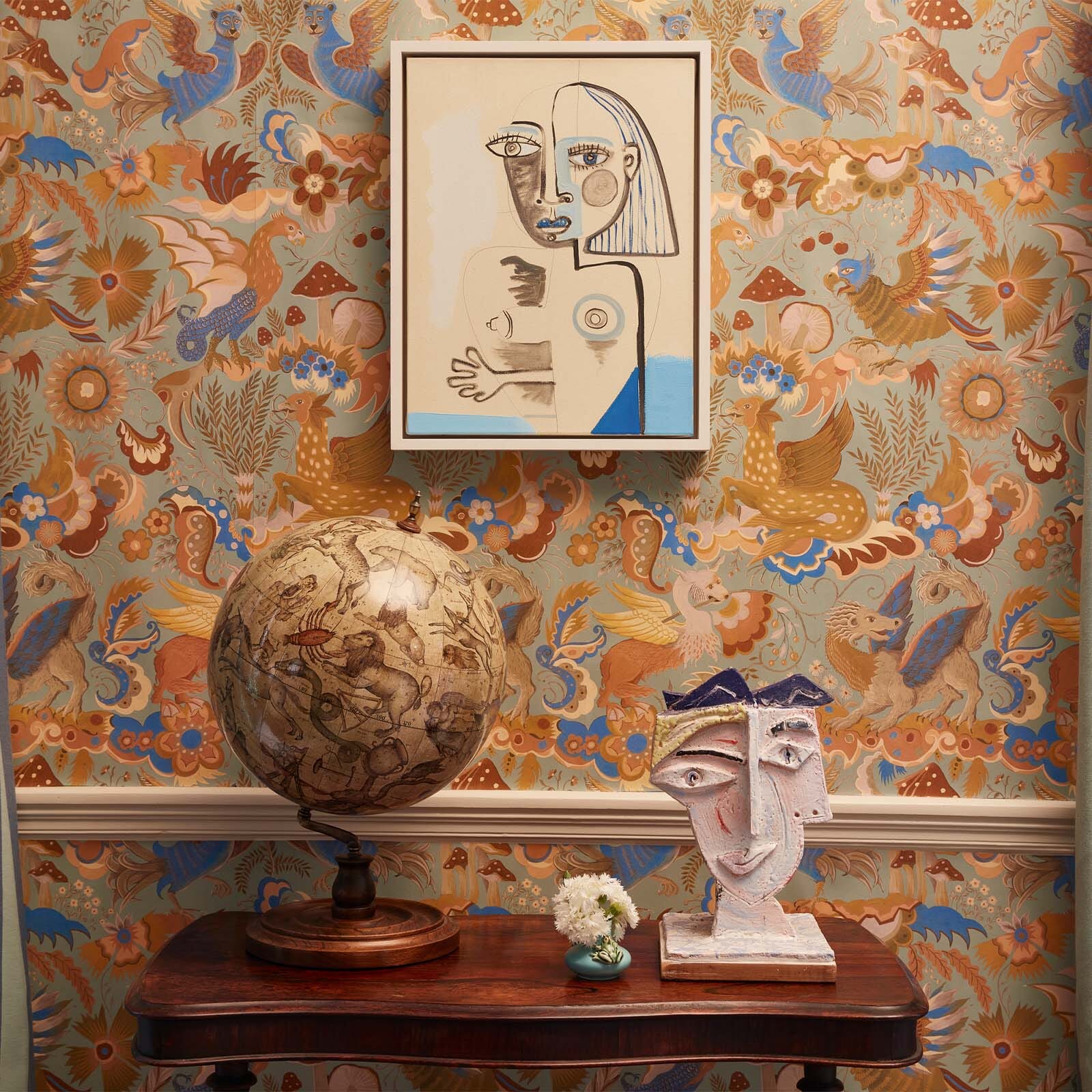 Phantasia Wallpaper - Jadeite - House of Hackney - 1-WA-PHA-DI-JAD-XXX - Morris Wallpaper