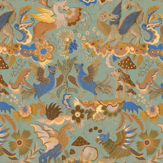 Phantasia Wallpaper - Jadeite - House of Hackney - 1-WA-PHA-DI-JAD-XXX - Morris Wallpaper