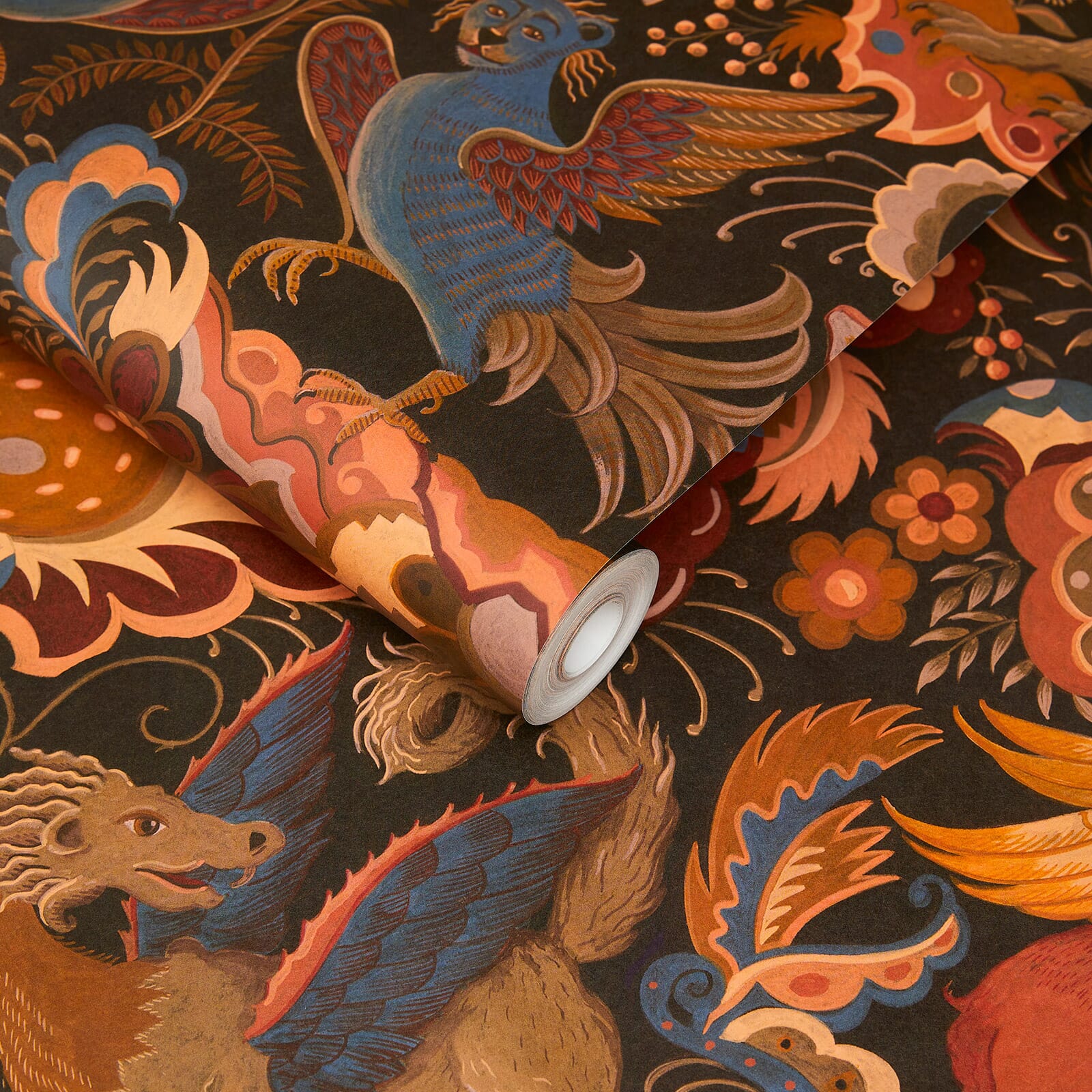 Phantasia Wallpaper - Orange - House of Hackney - 1-WA-PHA-DI-SEL-XXX - Morris Wallpaper