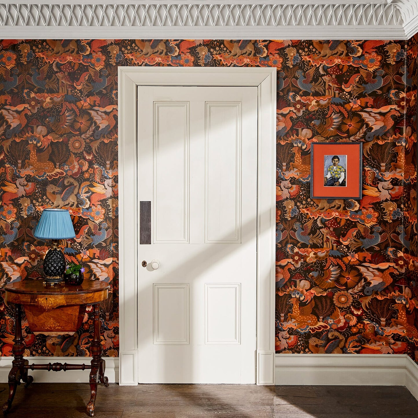 Phantasia Wallpaper - Orange - House of Hackney - 1-WA-PHA-DI-SEL-XXX - Morris Wallpaper