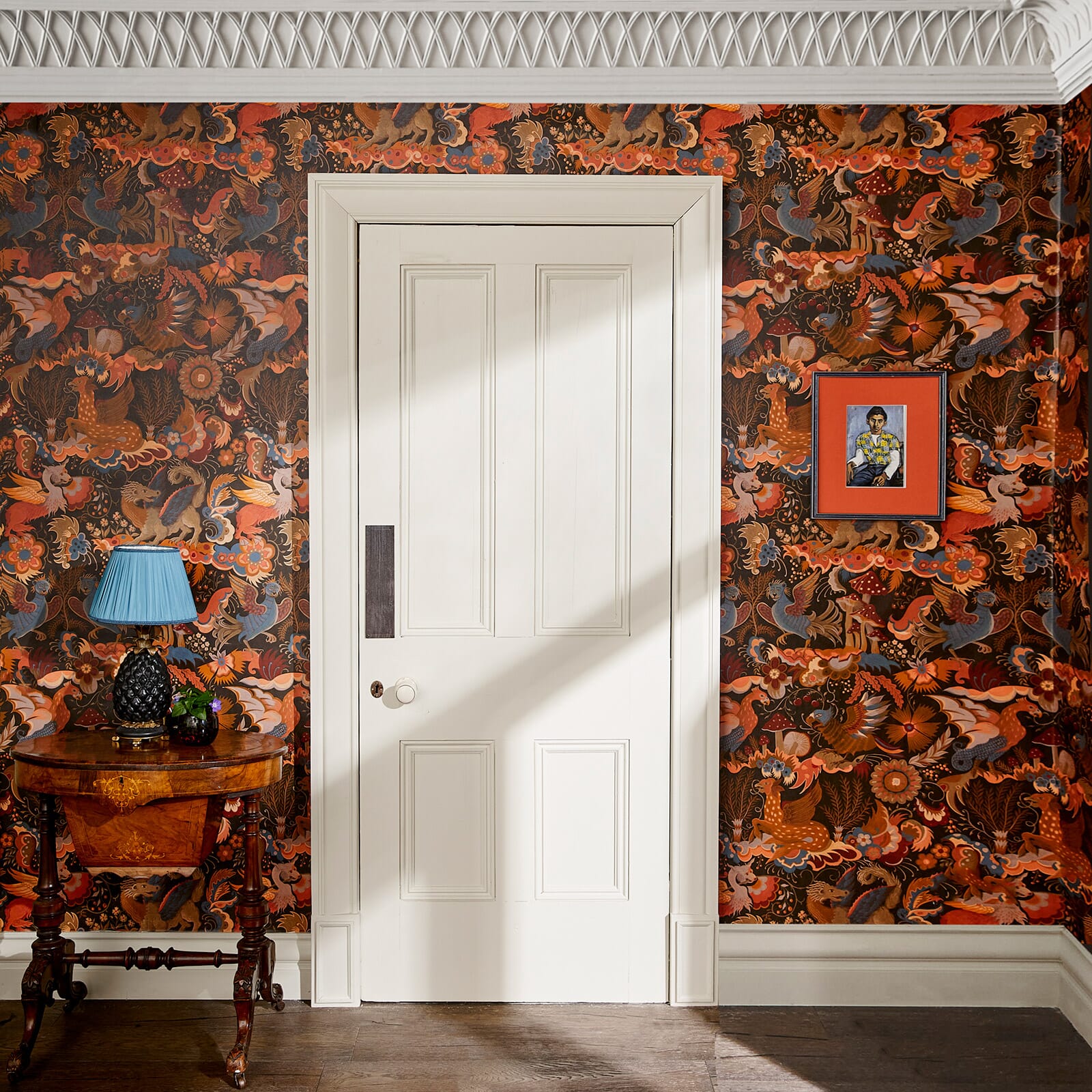 Phantasia Wallpaper - Orange - House of Hackney - 1-WA-PHA-DI-SEL-XXX - Morris Wallpaper