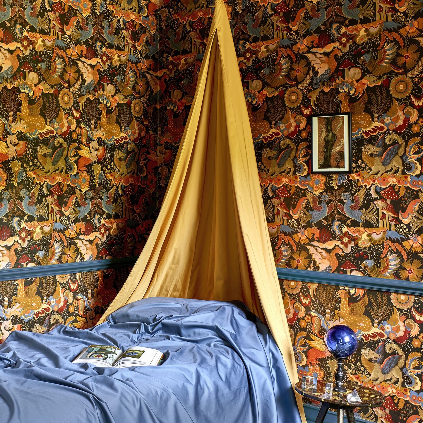 Phantasia Wallpaper - Orange - House of Hackney - 1-WA-PHA-DI-SEL-XXX - Morris Wallpaper