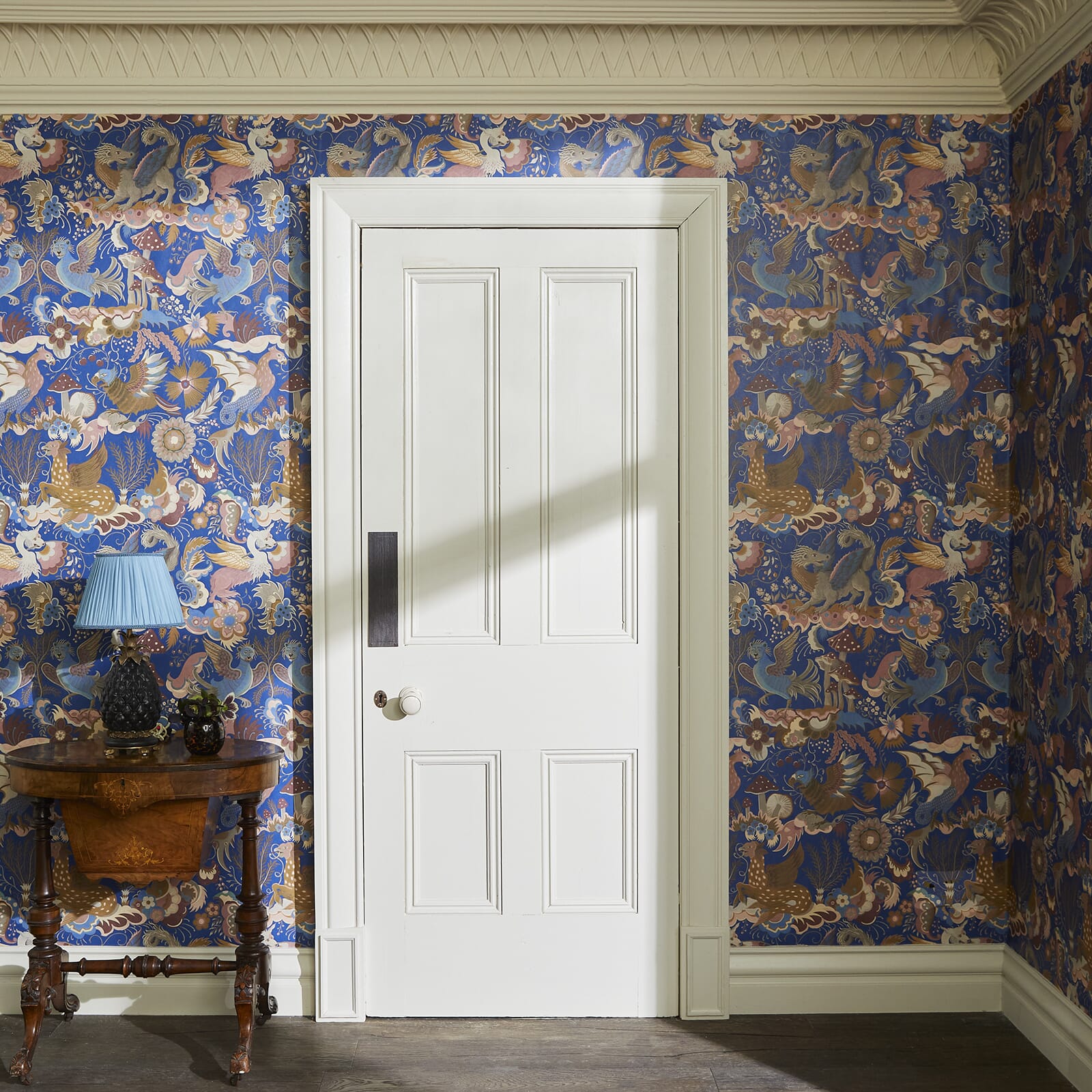 Phantasia Wallpaper - Sapphire - House of Hackney - 1-WA-PHA-DI-SPH-XXX - Morris Wallpaper