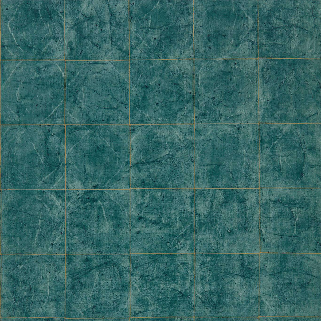 Piastrella Wallpaper - Huntsman Green - ZFOW312950 - Zoffany - Morris Wallpaper