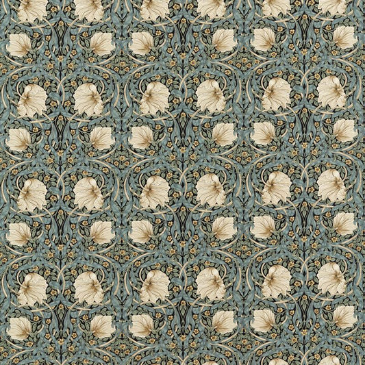 Pimpernel Fabric - Ink/Sage - Morris & Co - 227230 - Premier Wallcovering