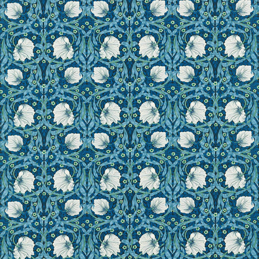 Pimpernel Fabric - Midnight/Opal - Morris & Co - 227212 - Premier Wallcovering