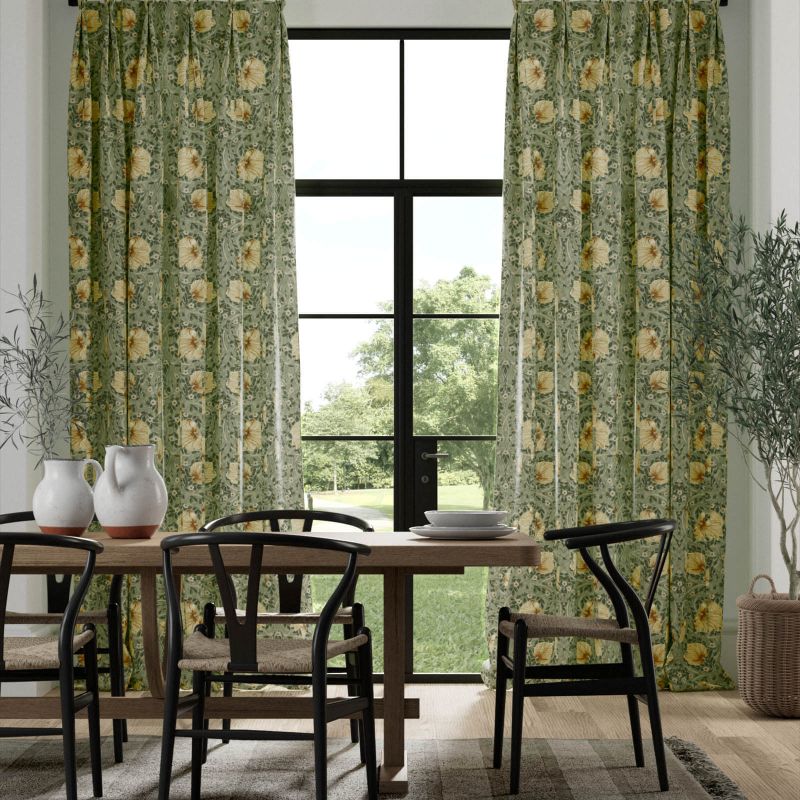 Pimpernel Velvet Fabric - Midnight Fields - Morris & Co - 227215 - Premier Wallcovering