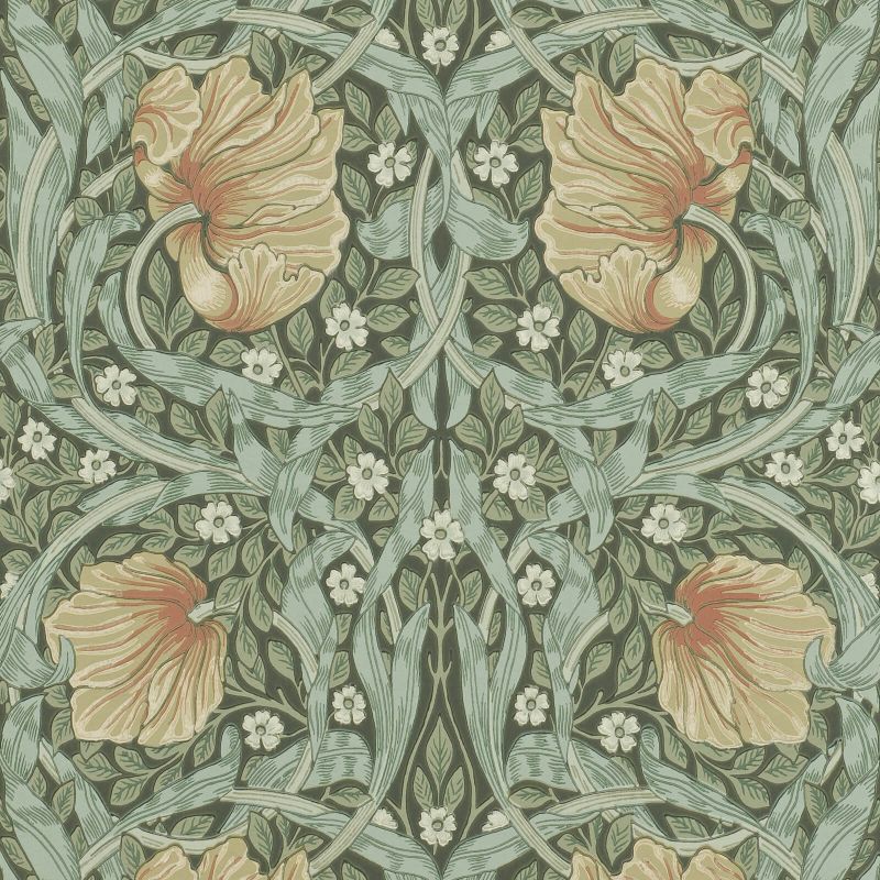 Pimpernel Wallpaper - Bayleaf/Manilla - 210388 - Morris & Co