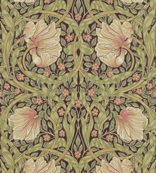 Pimpernel Wallpaper - Bullrush/Russet - 210387 - Morris & Co