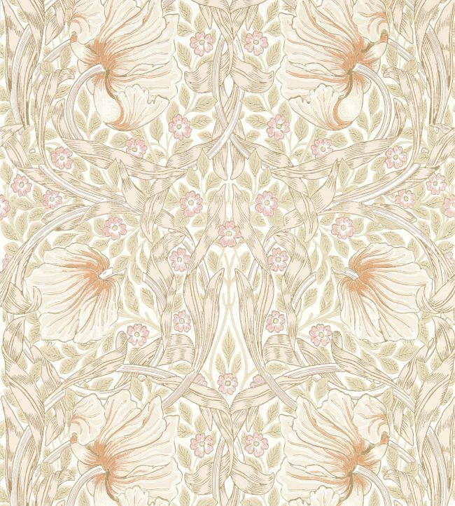 Pimpernel Wallpaper - Cochineal Pink - 217064 - Morris & Co