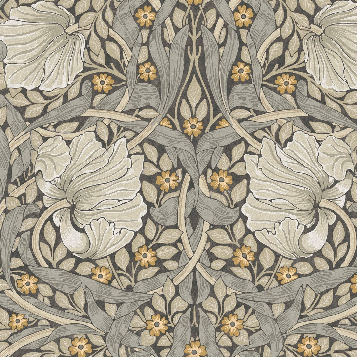 Pimpernel Wallpaper - Grey - 124240 - William Morris AH - Premier Wallcovering