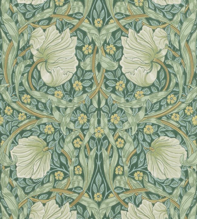 Pimpernel Wallpaper - Privet/Slate - 210389 - Morris & Co