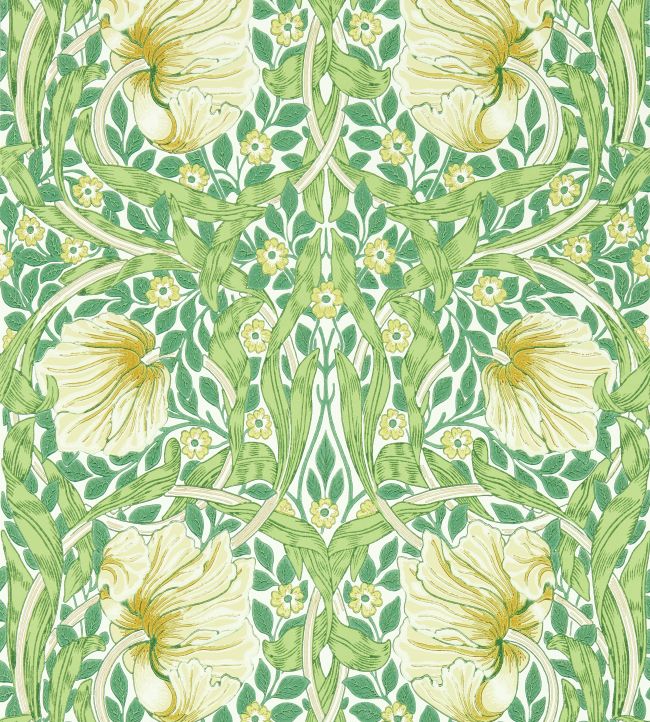 Pimpernel Wallpaper - Weld/Leaf Green - 217063 - Morris & Co