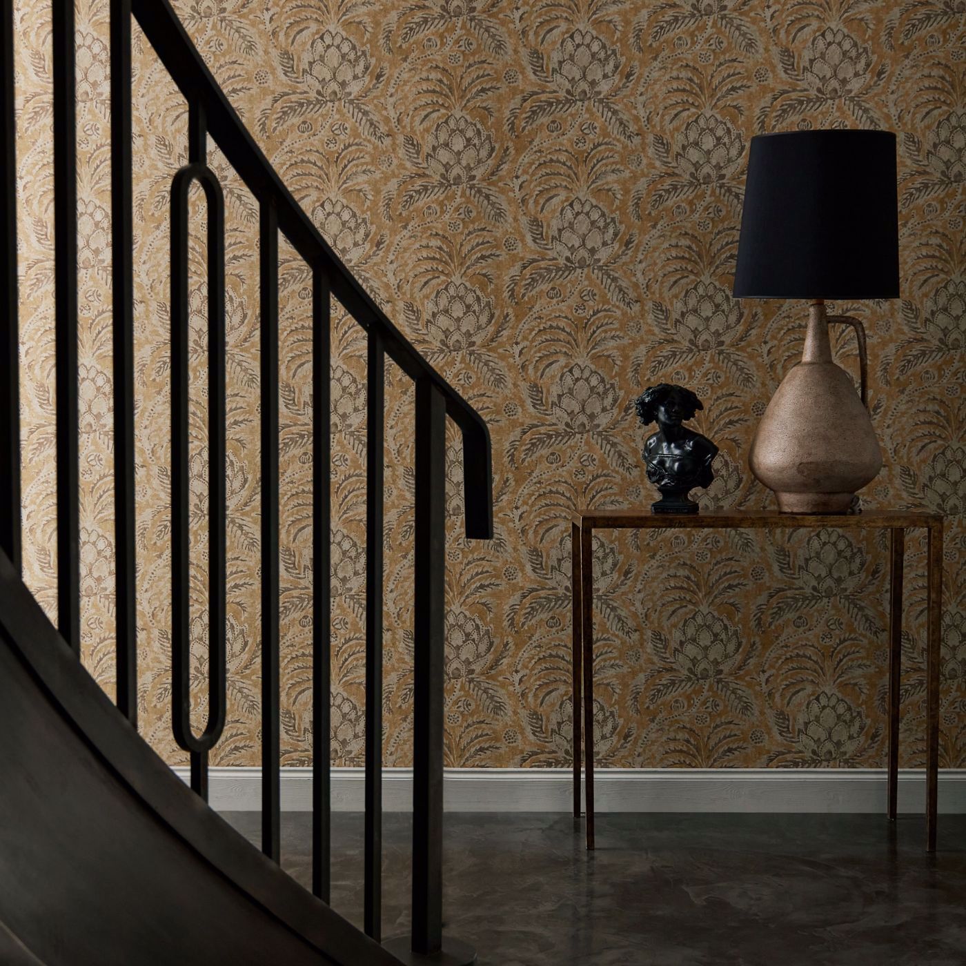 Pina de Indes Wallpaper - Stockholm Blue - ZATW313041 - Zoffany - Premier Wallcovering