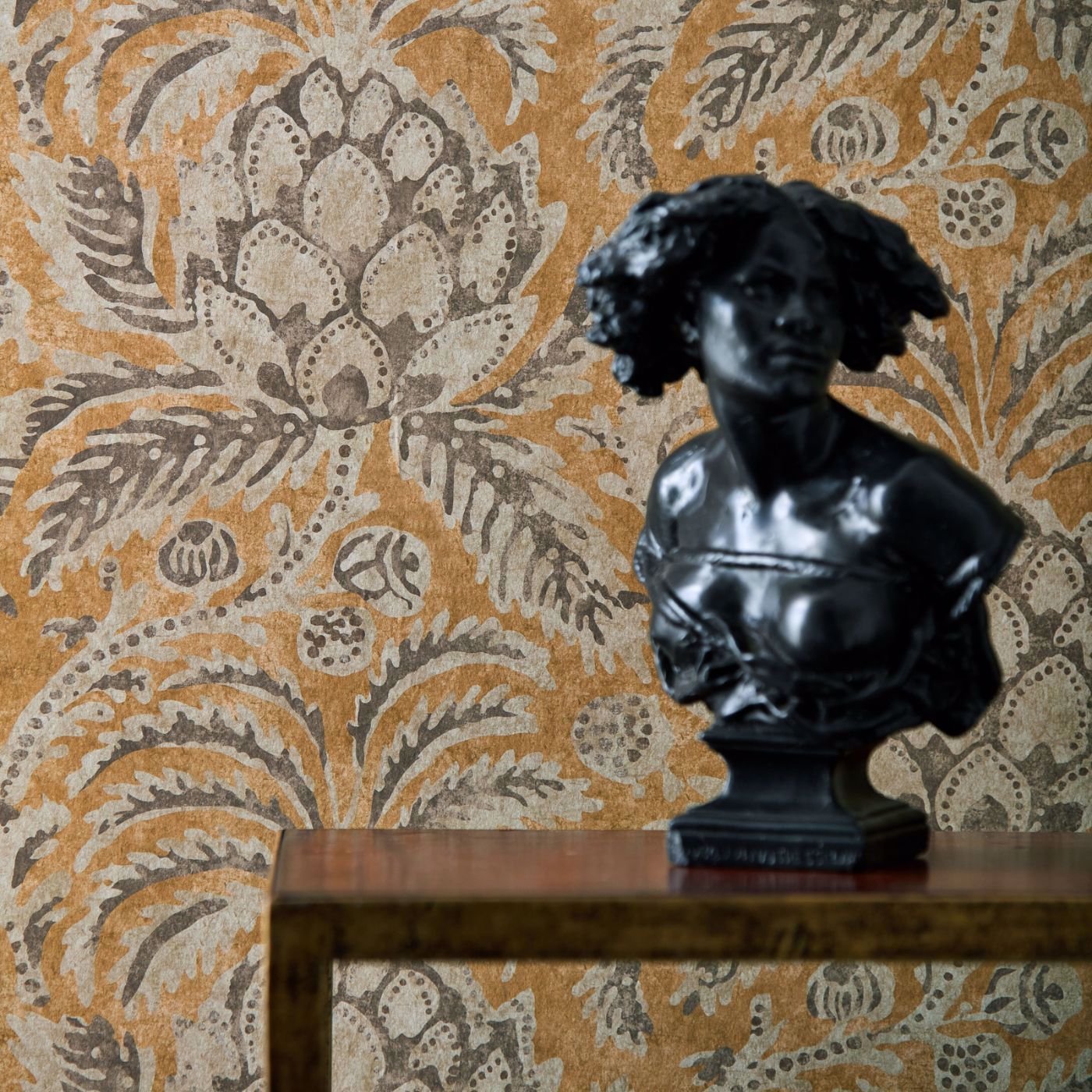 Pina de Indes Wallpaper - Stockholm Blue - ZATW313041 - Zoffany - Premier Wallcovering