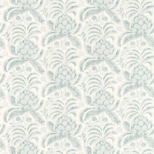 Pina de Indes Wallpaper - Stockholm Blue - Zoffany - ZATW313041 - Morris Wallpaper