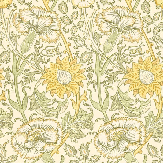 Pink & Rose Wallpaper - Cowslip/Fennel - Morris & Co - 212569 - Morris Wallpaper