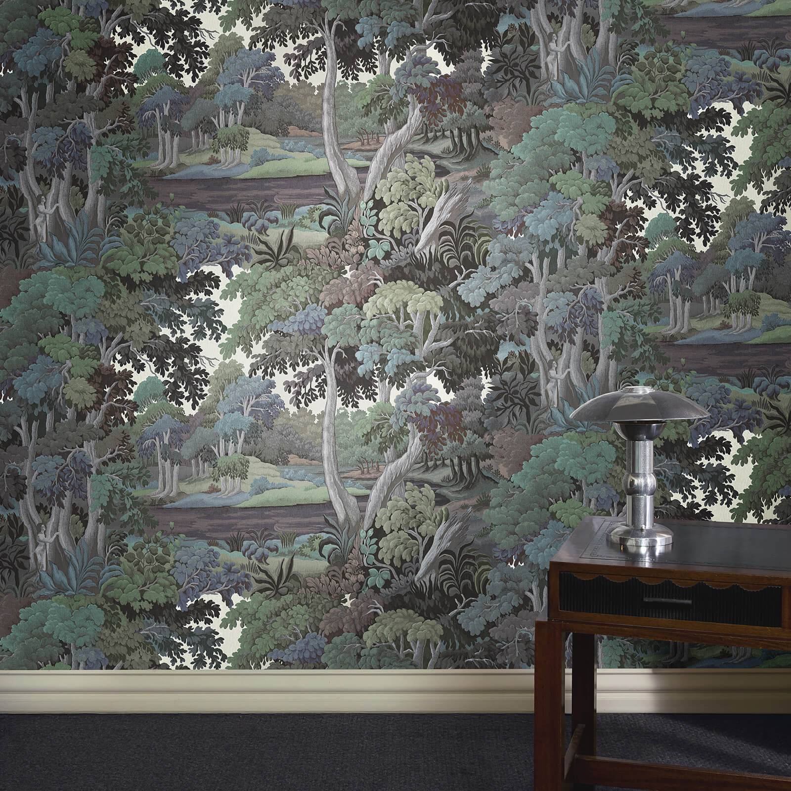Plantasia Wallpaper - Amazonite - House of Hackney - 1-WA-PLA-DI-TWI-XXX - Morris Wallpaper