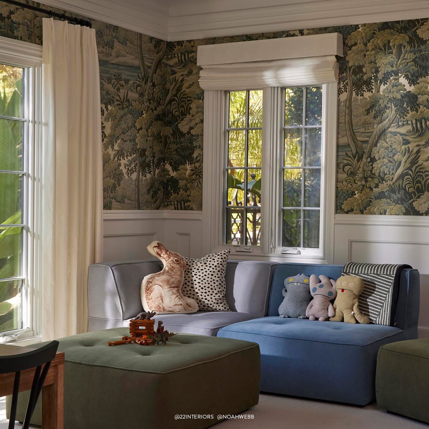 Plantasia Wallpaper - Sage - House of Hackney - 1-WA-PLA-DI-FOR-XXX - Morris Wallpaper