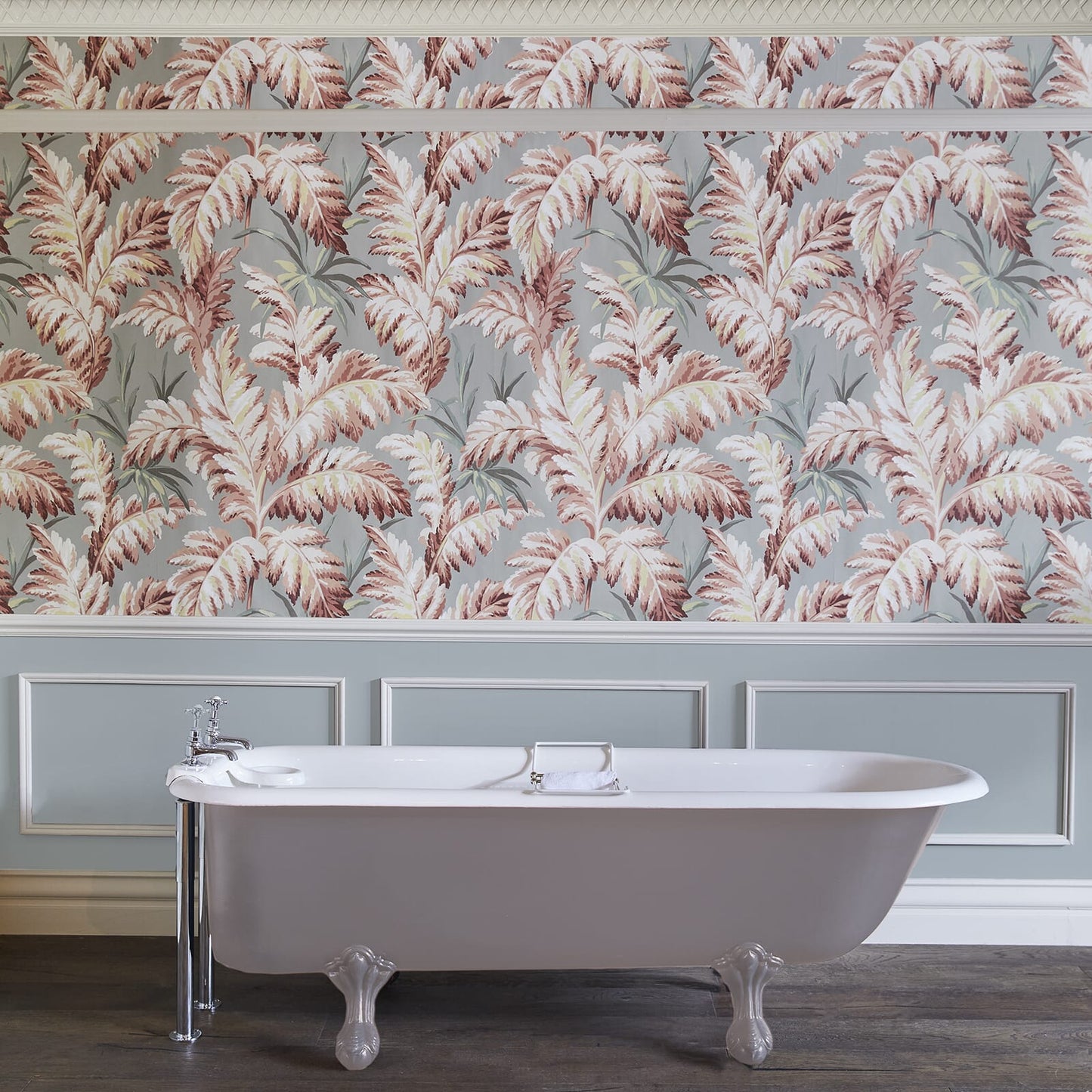 Pluma Wallpaper - Eau De Nil - House of Hackney - 1-WA-PLU-DI-EAU-XXX - Morris Wallpaper