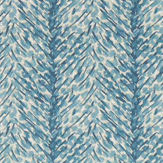 Pokot Wallpaper - Denim - Clarke & Clarke - W0190/01 - Morris Wallpaper