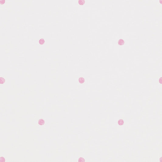 Polka Wallpaper - Pink/Cream - Sanderson - DLIT214049