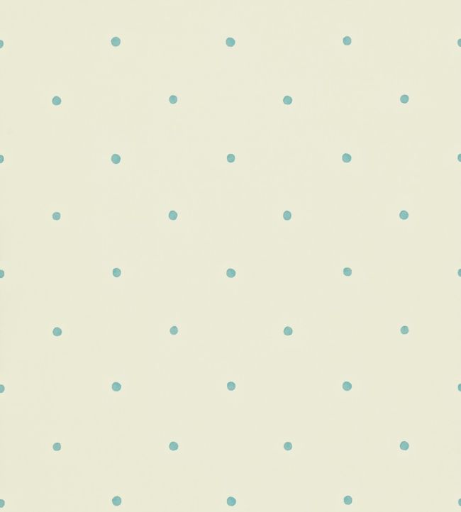 Polka Wallpaper - Teal/Stone - DLIT214103 - Sanderson - Morris Wallpaper