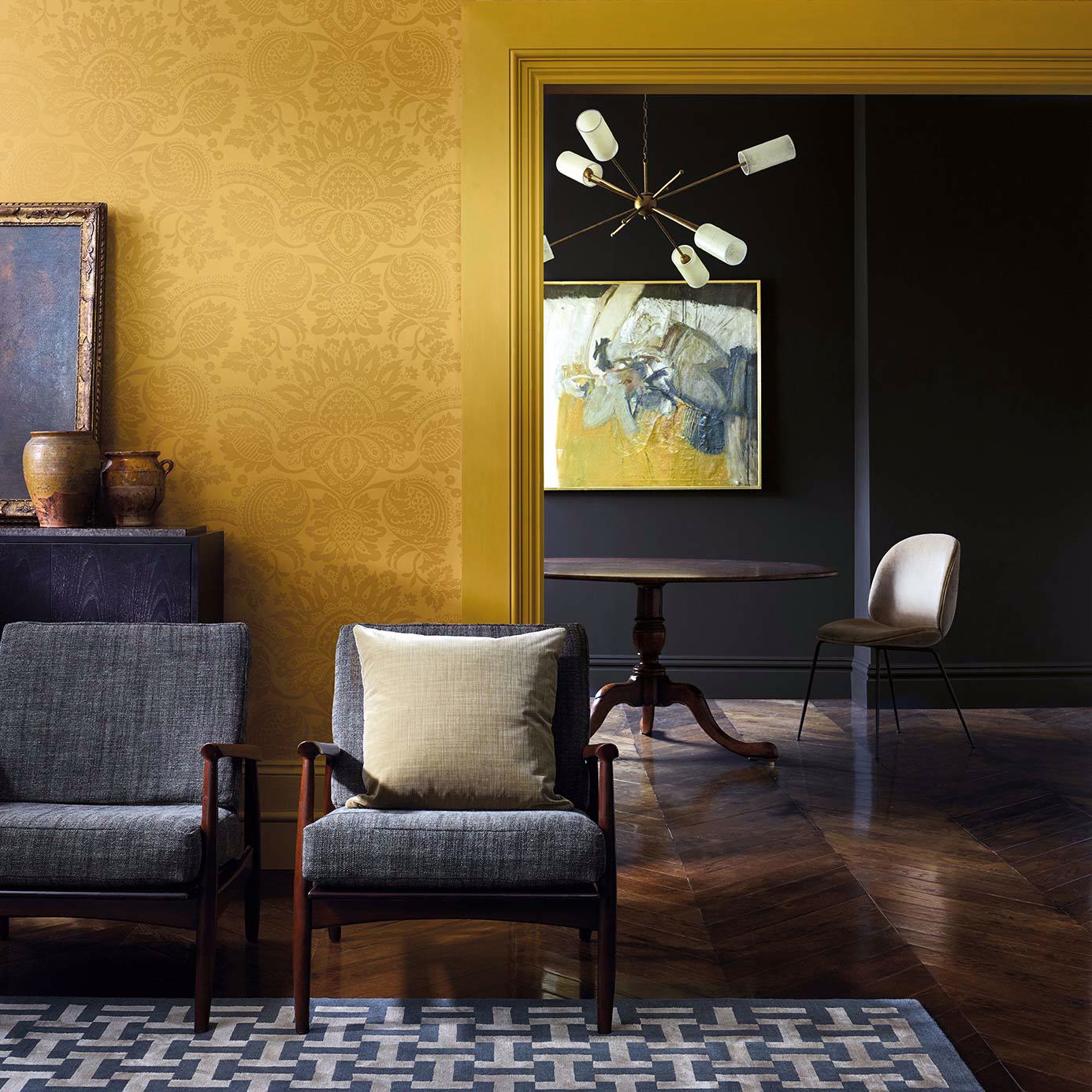 Pomegranate Wallpaper - Tigers Eye - ZPAL312692 - Zoffany - Morris Wallpaper