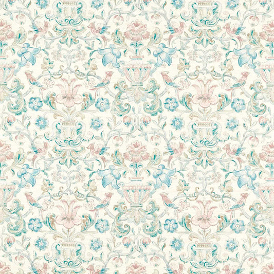 Pompadour Print Wallpaper - Mineral - Zoffany - ZCOT313016 - Morris Wallpaper