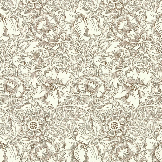 Poppy Wallpaper - Cream/Chocolate - Morris & Co - 216957 - Morris Wallpaper