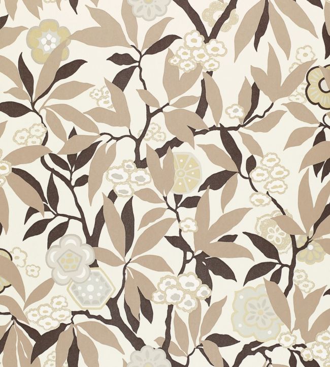 Primavera Wallpaper - Linen/Gold - DVIWPR103 - Sanderson - Morris Wallpaper