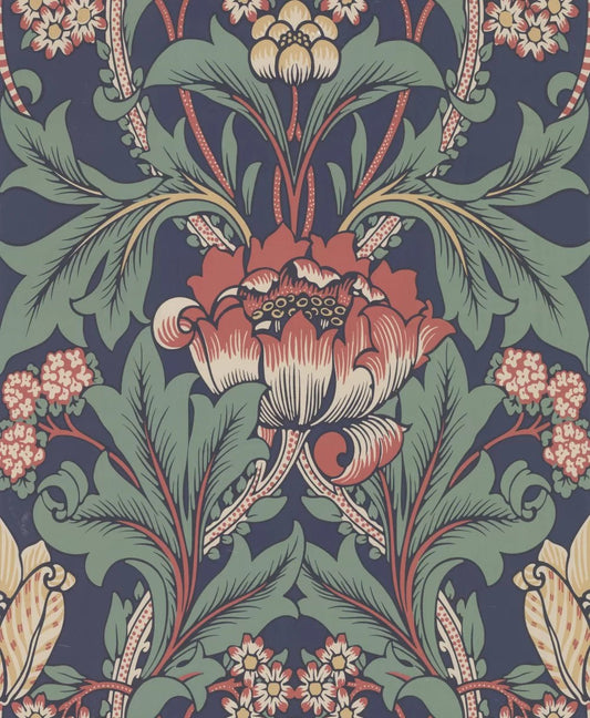 Primrose Floral Peel & Stick Wallpaper - Navy Blue - NW44402