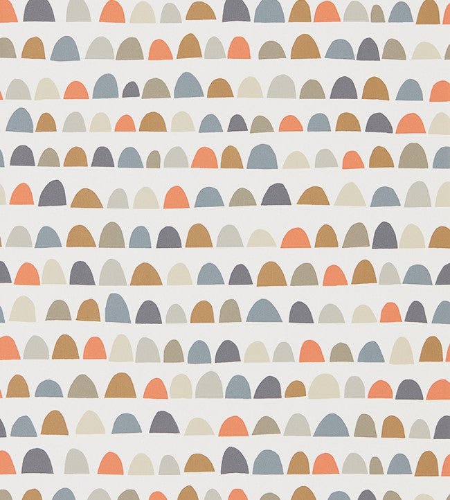 Priya Wallpaper - Nutmeg / Paprika / Jet - 111297 - Scion - Morris Wallpaper