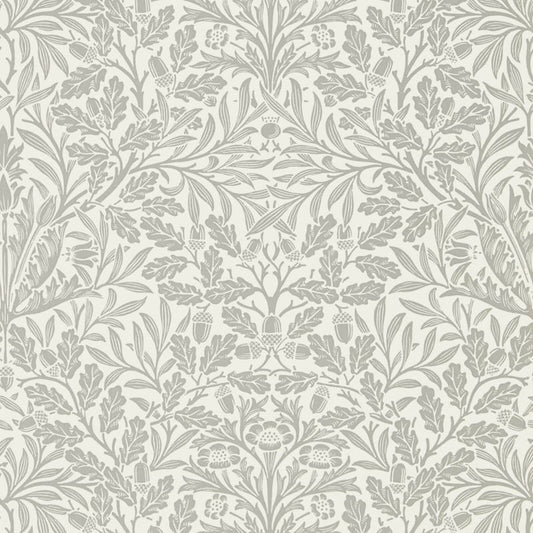 Pure Acorn Wallpaper - Ecru/Pewter - Morris & Co - 216042 - Morris Wallpaper