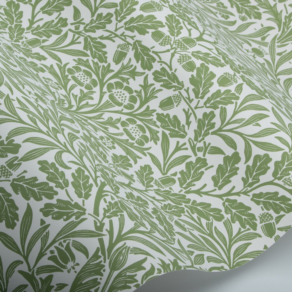 Pure Acorn Wallpaper - Fennel - 217402 - Morris Wallpaper WD