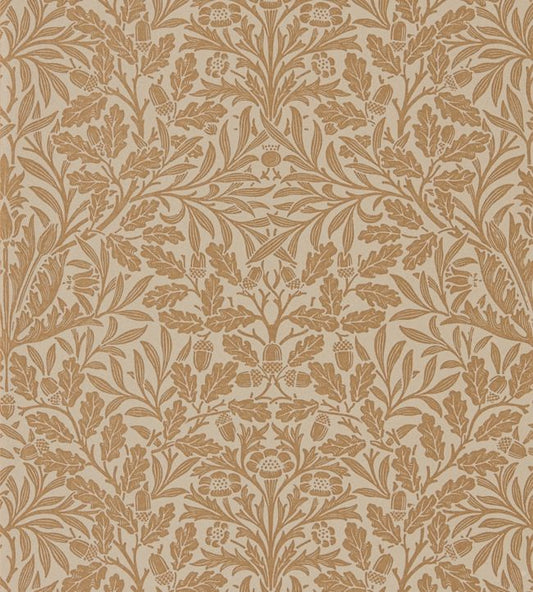 Pure Acorn Wallpaper - Gilver/Copper - 216041 - Morris & Co